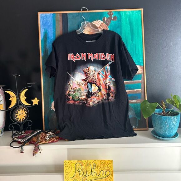 Iron Maiden The Trooper T Shirt Mens Rock Music Classic Band Tee New Black Large - Picture 3 of 12